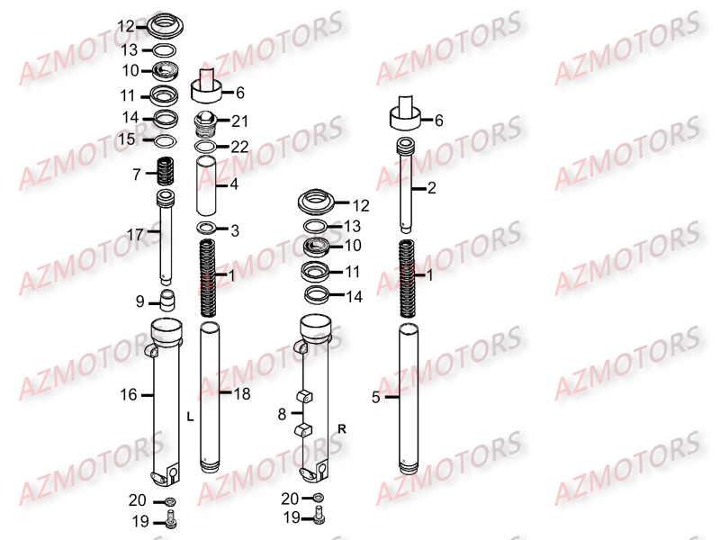 Baton De Fourche [detail] KYMCO Pièces Scooter Kymco MY ROAD 700I 4T EURO III
